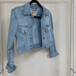 Cropped denim jacket